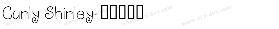 Curly Shirley字体转换